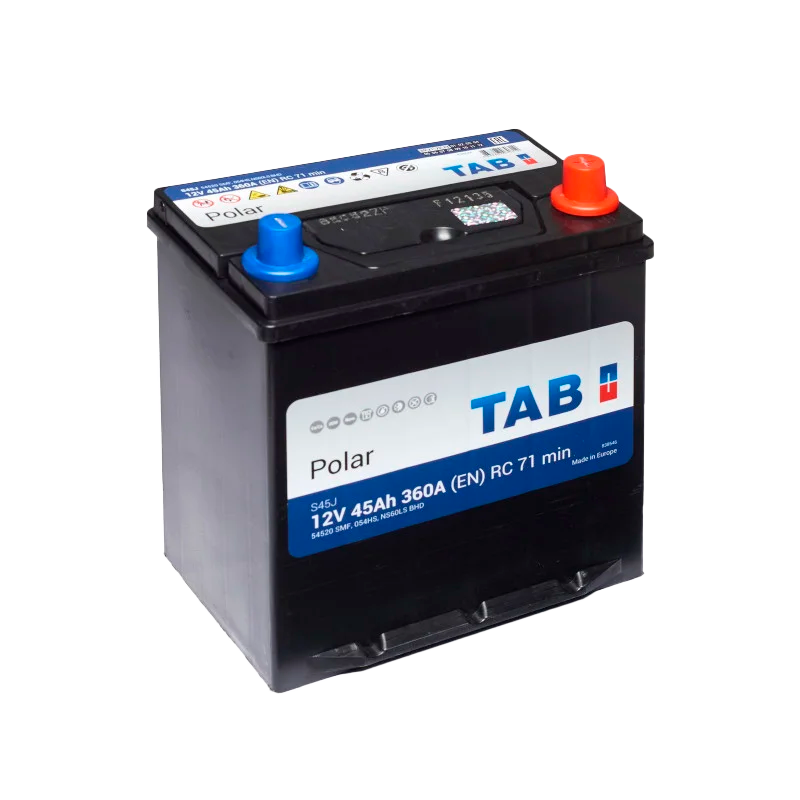Автомобильный аккумулятор TAB Polar 45Ah 360A R+ min S45J