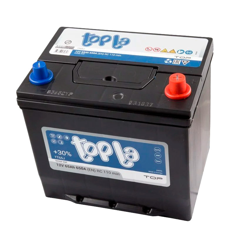 Автомобильный аккумулятор TOPLA Top 65Ah 650A R+ TT65J