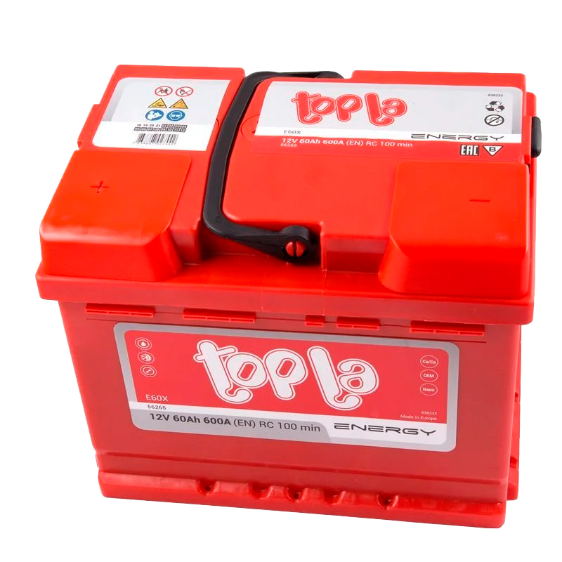 Автомобильный аккумулятор TOPLA Energy 60Ah 600A L+E60X