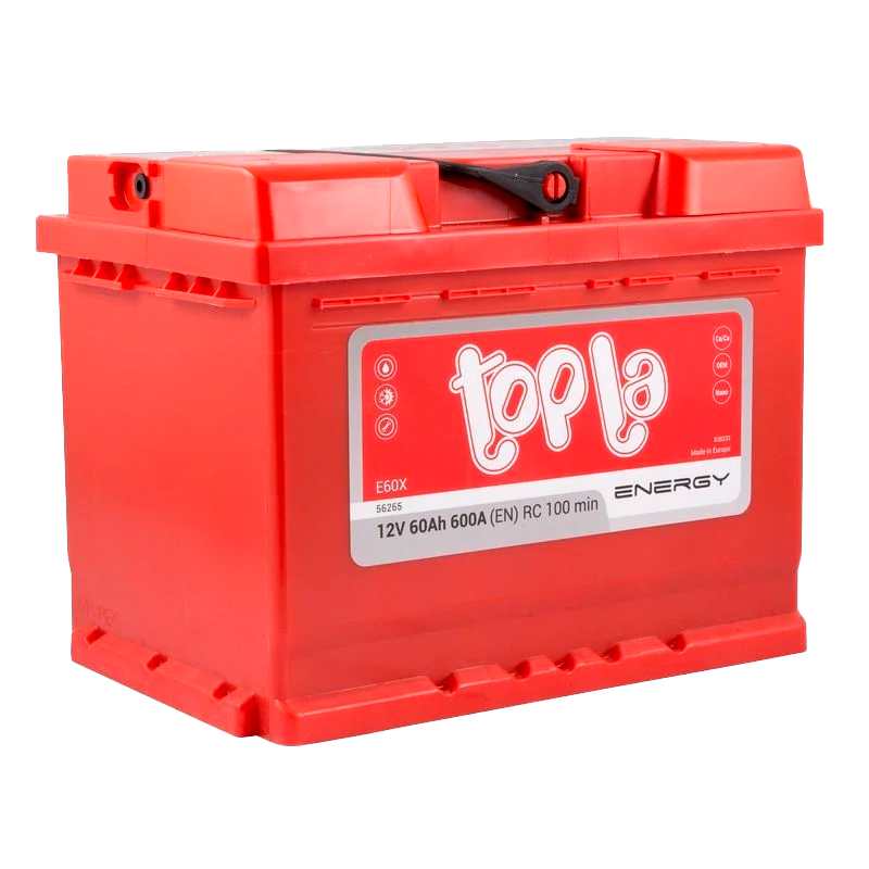 Автомобильный аккумулятор TOPLA Energy 60Ah 600A L+E60X