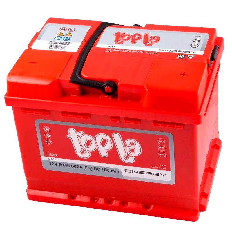 Автомобильный аккумулятор TOPLA Energy 60Ah 600A R+ E60H