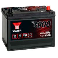 Автомобильный аккумулятор YUASA YBX3068 72Ah 630A R+