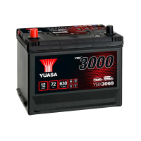Автомобільний акумулятор YUASA YBX3069 72Ah 630A L+