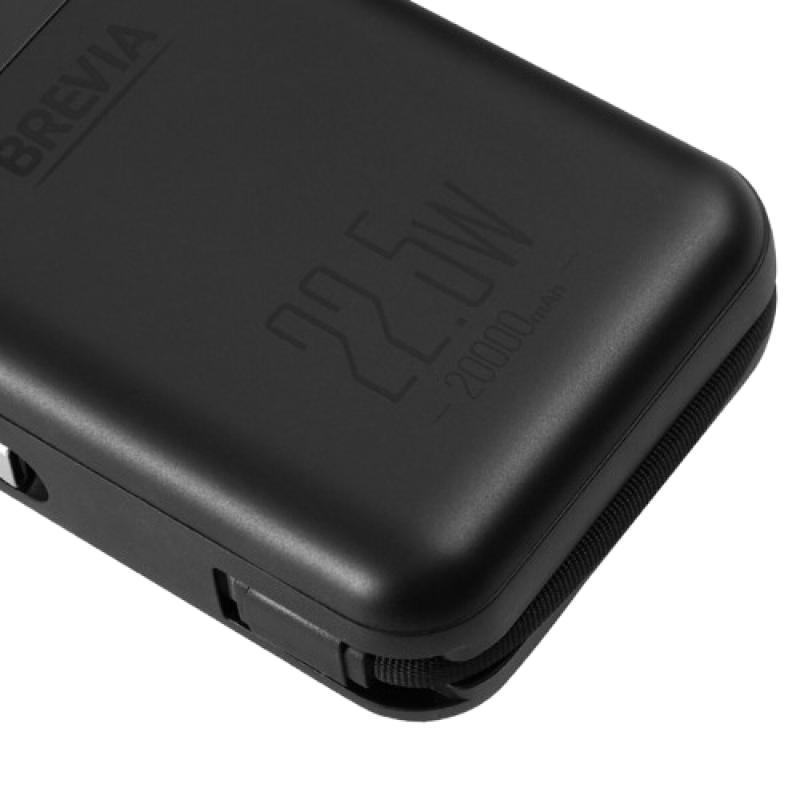 Повербанк (Power Bank) Brevia 20000mAh 22.5W Type-C+Lightning Cable, Li-Pol, LCD