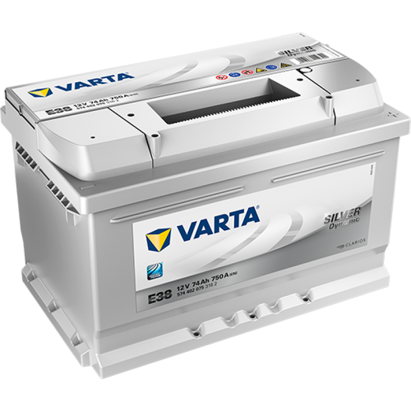 Автомобильный аккумулятор VARTA Silver Dynamic 74Ah 750A R+ (E38) - 574402075