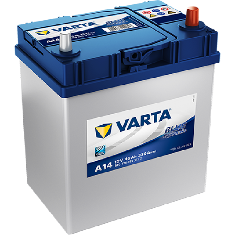 Автомобильный аккумулятор VARTA Blue Dynamic 40Ah 330A R+ (A14) - 540126033