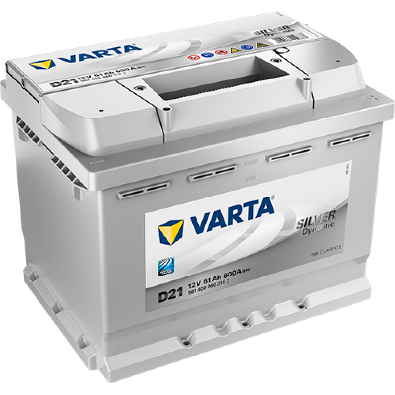 Автомобильный аккумулятор VARTA Silver Dynamic 61Ah 600A R+ (D21) - 561400060
