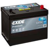 Автомобильный аккумулятор EXIDE Premium EA754 75Ah 630A R+