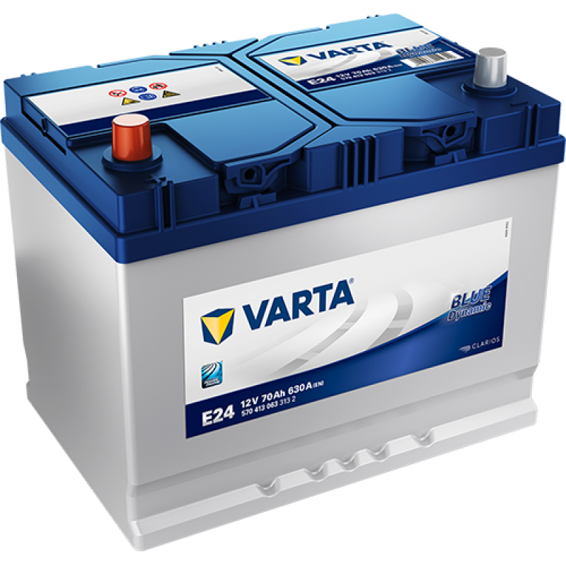 Автомобильный аккумулятор VARTA Blue Dynamic 70Ah 630A L+ (E24) - 570413063