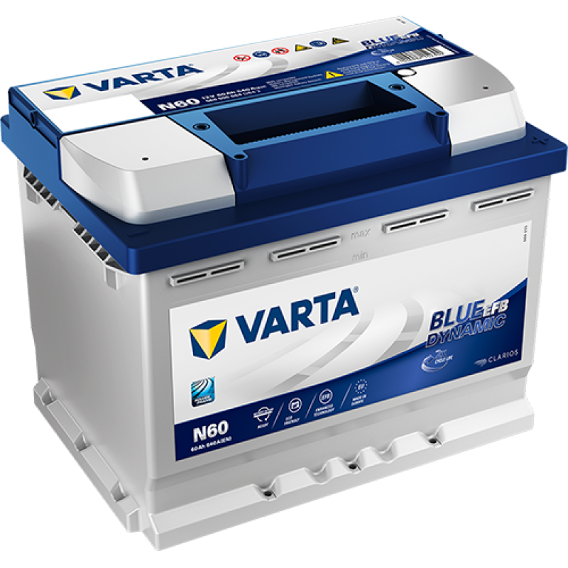 Автомобильный аккумулятор VARTA Blue Dynamic EFB Start-Stop 60Ah 640A R+ (N60) - 560500064