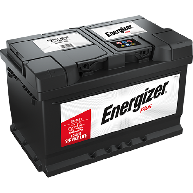 Автомобильный аккумулятор ENERGIZER Plus 70Ah 640A R+ 570144064