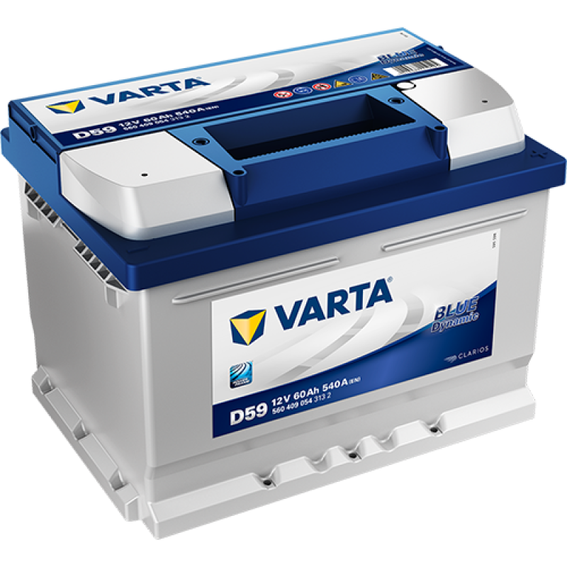Автомобильный аккумулятор VARTA Blue Dynamic 60Ah 540A R+ (D59) - 560409054