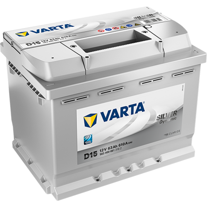 Автомобильный аккумулятор VARTA Silver Dynamic 63Ah 610A R+ (D15) - 563400061