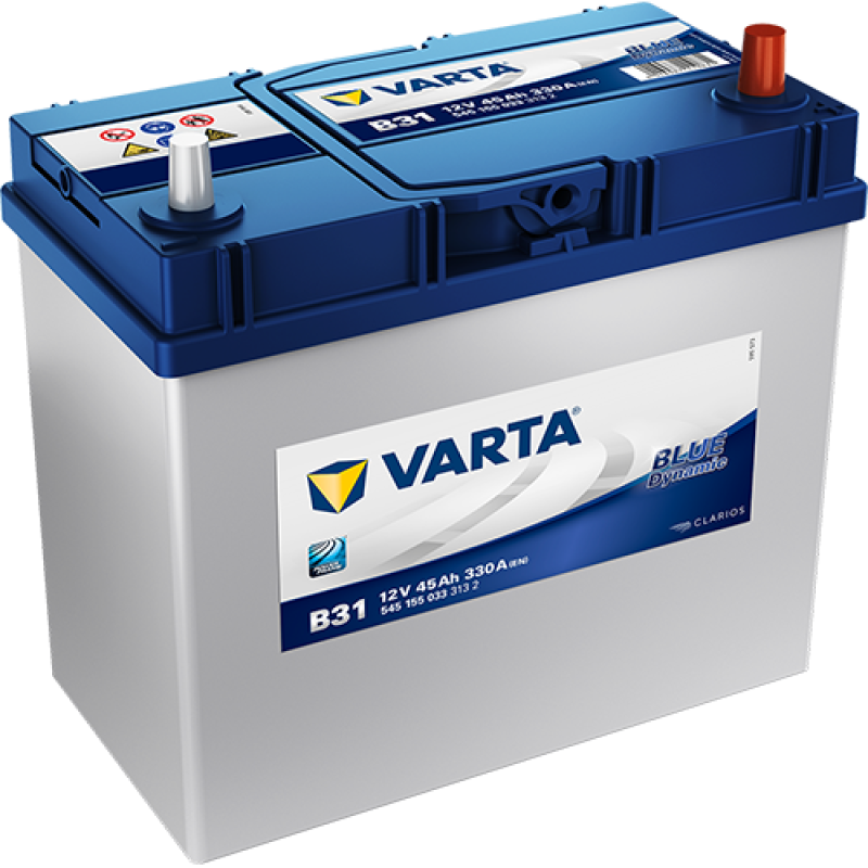 Автомобильный аккумулятор VARTA Blue Dynamic 45Ah 330A R+ (B31) - 545155033
