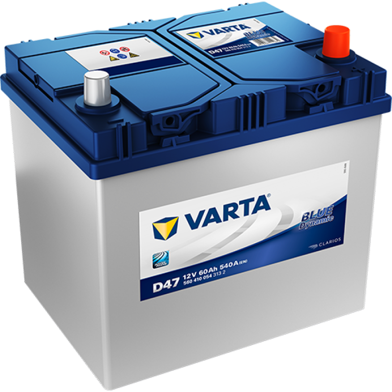 Автомобильный аккумулятор VARTA Blue Dynamic 60Ah 540A R+ (D47) - 560410054