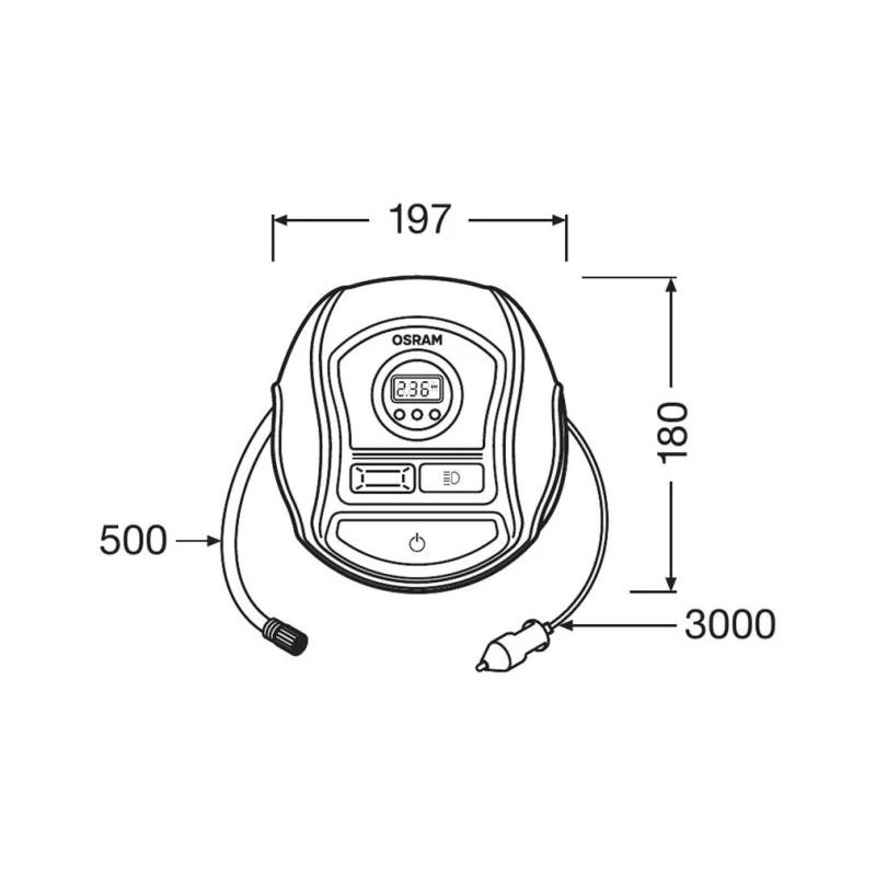 Автомобильный компрессор Osram OTI450