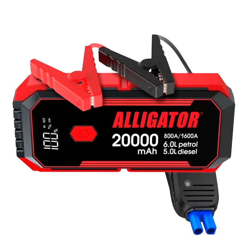 Пусковое устройство Alligator Jump Starter 800A/1600A 20000 mAh